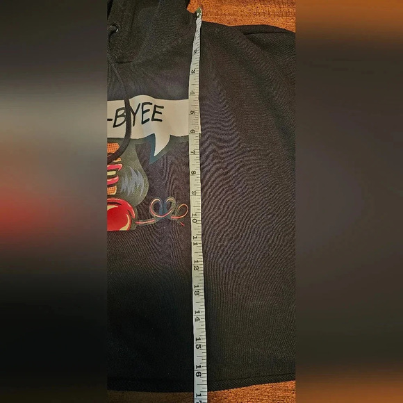 Forever 21 Women's Byee Byee Graphic Print Long Sleeve Crop Top Hoodie Large - Picture 10 of 10